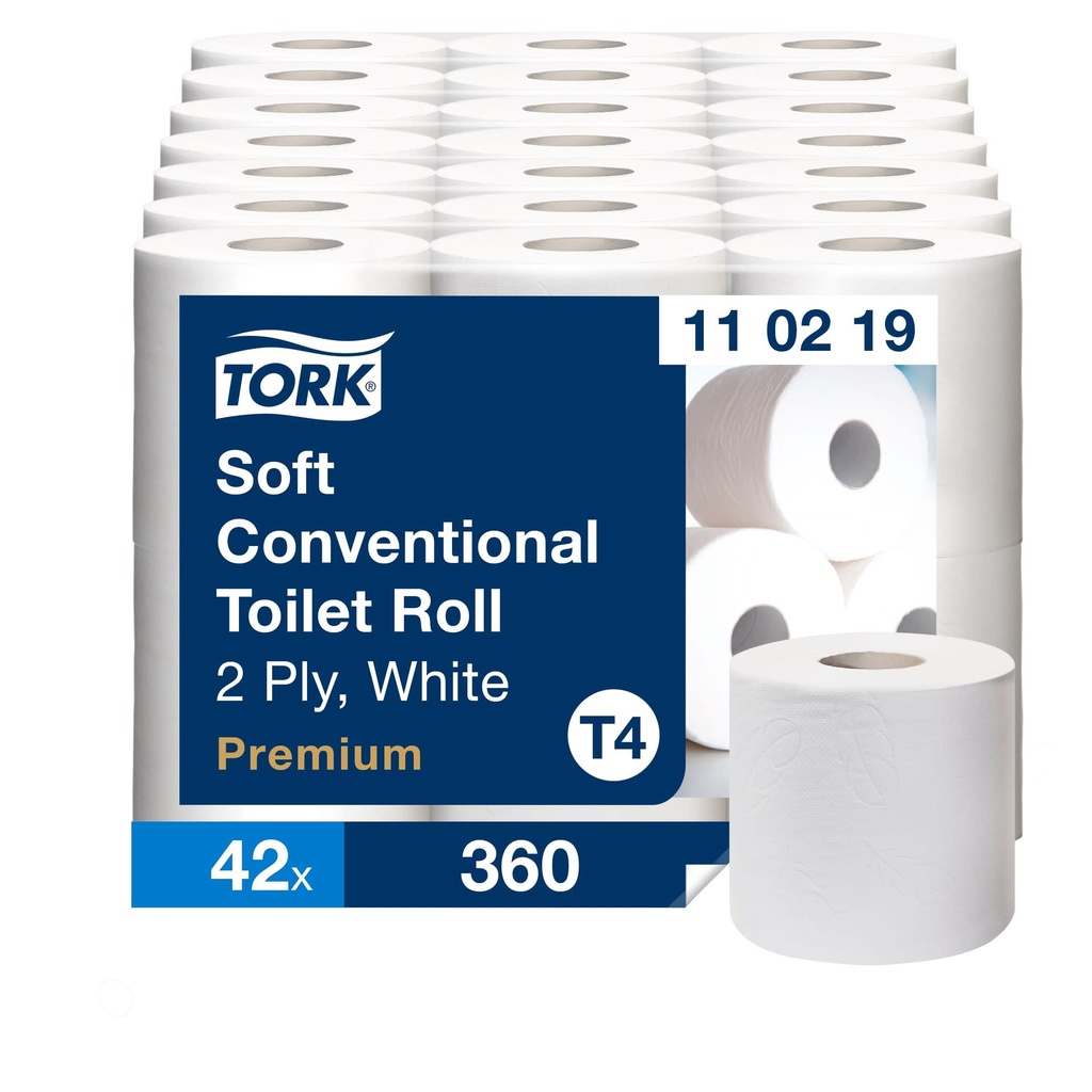 Toalettpapper Tork mjukt T4 42 st/bal