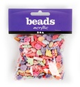 Plastpärlor figur 110 g pastell