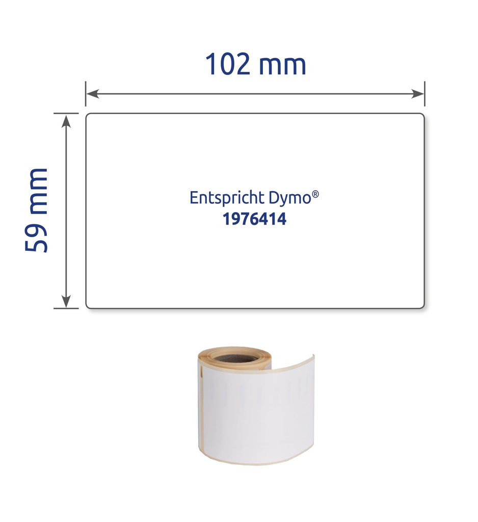 Etikett Avery durable 59 x 102 mm 50 st/fp