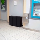 Soptunna Ivar 60 liter svart kvadratiskt inkast