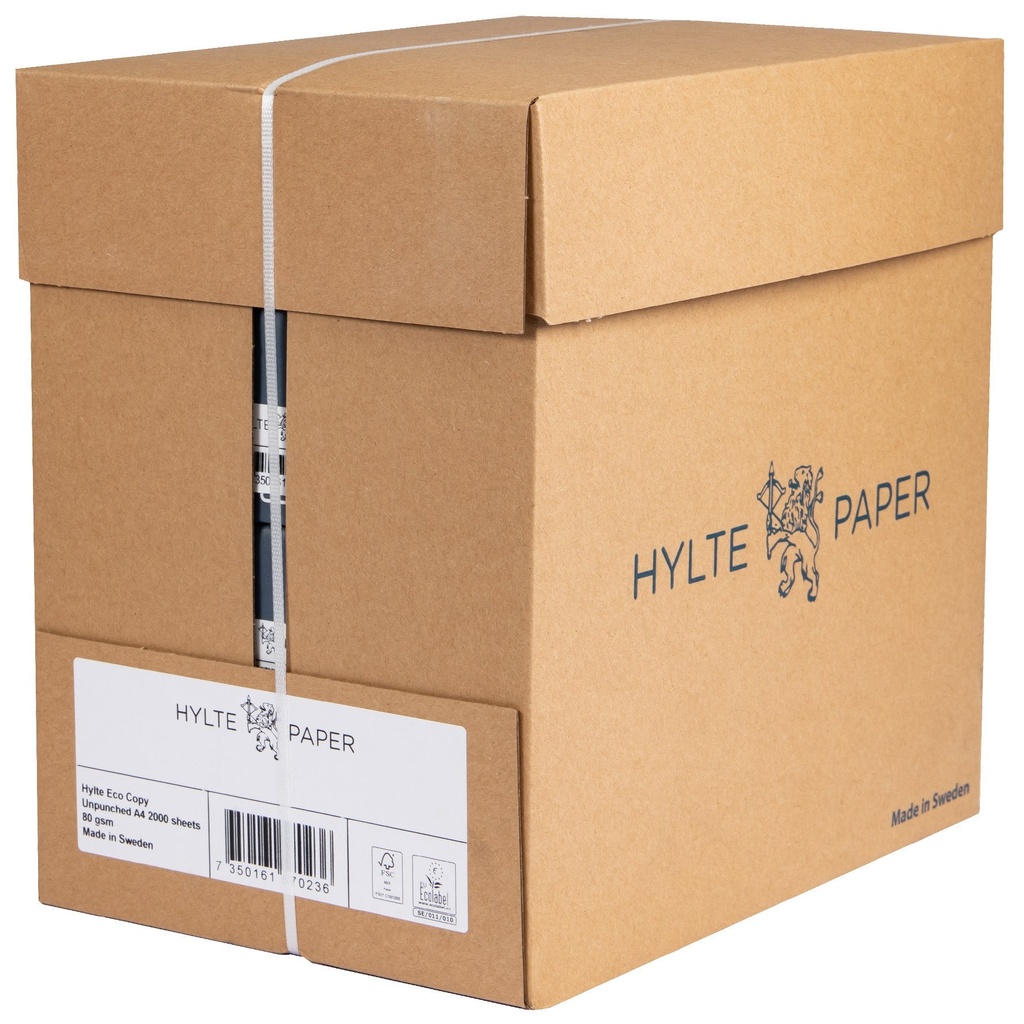 Papper Hylte Eco 80 g Hålat A4 500-pack