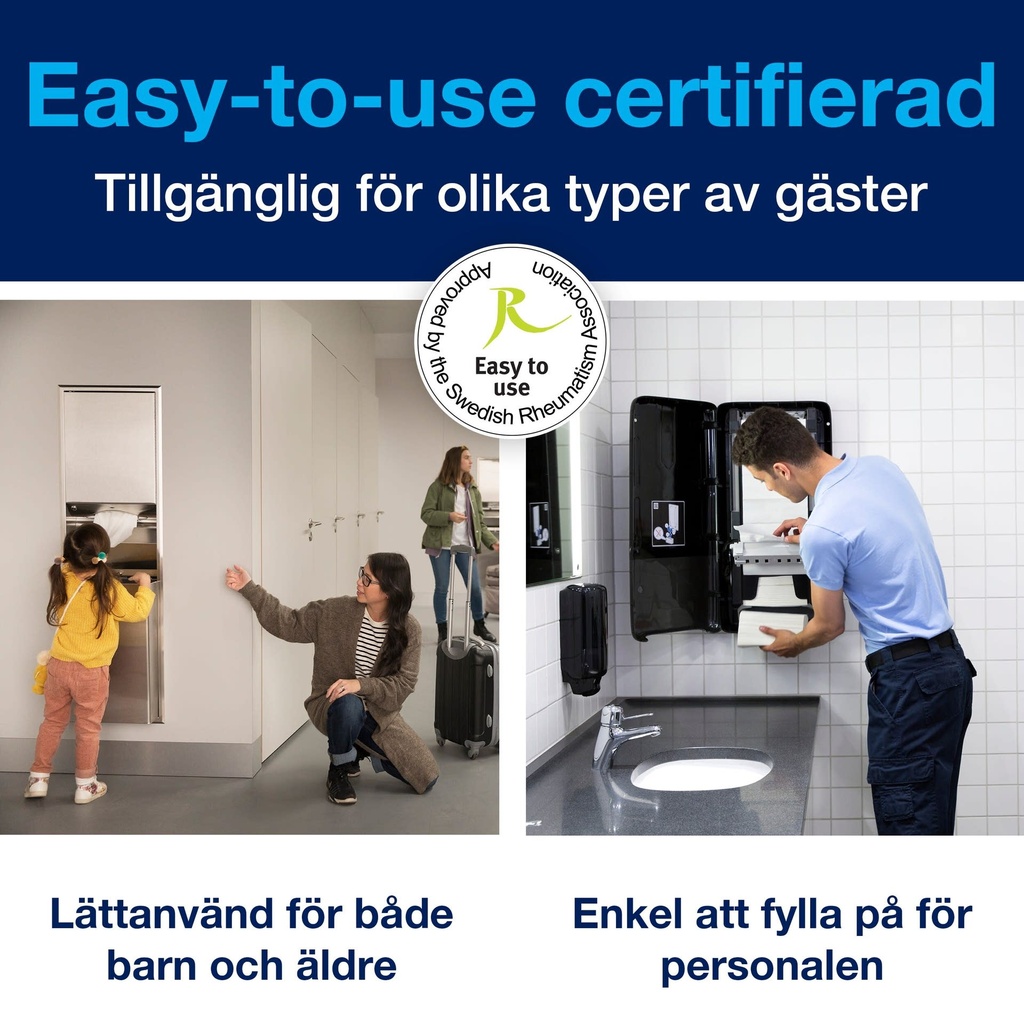 Tork PeakServe® Dispenser Continuous™ för pappershandduk H5-serien Vit