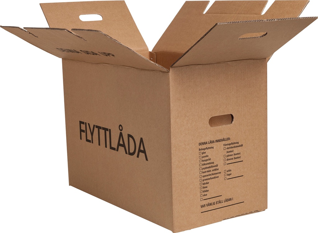 Flyttlåda dubbelwell 7 mm / 560 x 330 x 406 mm