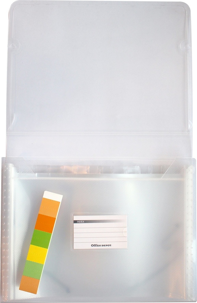 Projektmapp 13 fack transparent