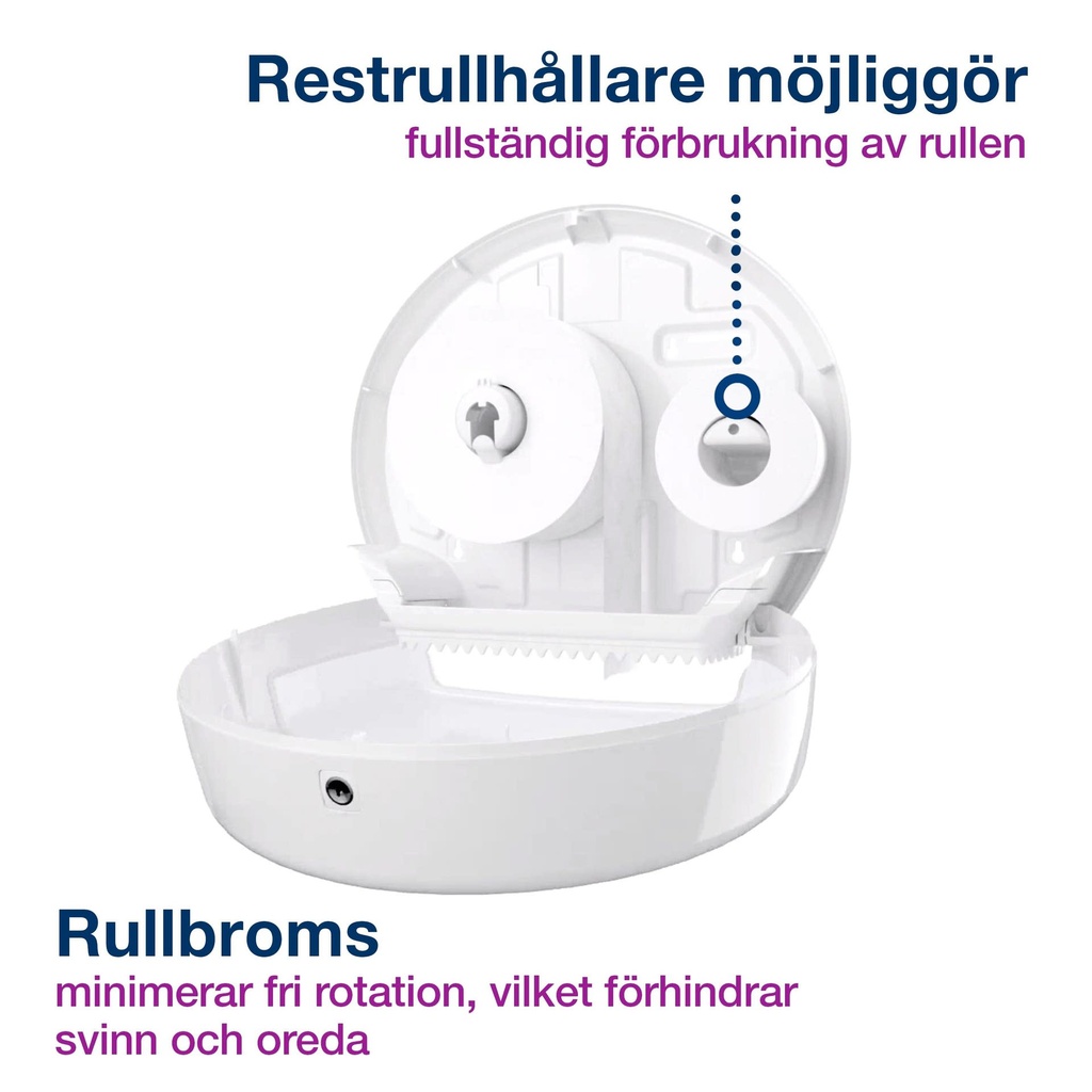 Dispenser Toalettpapper Jumbo T1 Tork svart
