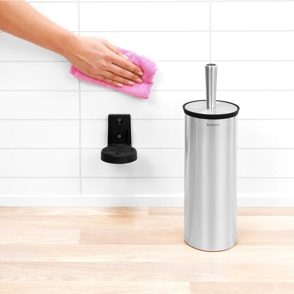 Toalettborste med hållare Mattstål Brabantia
