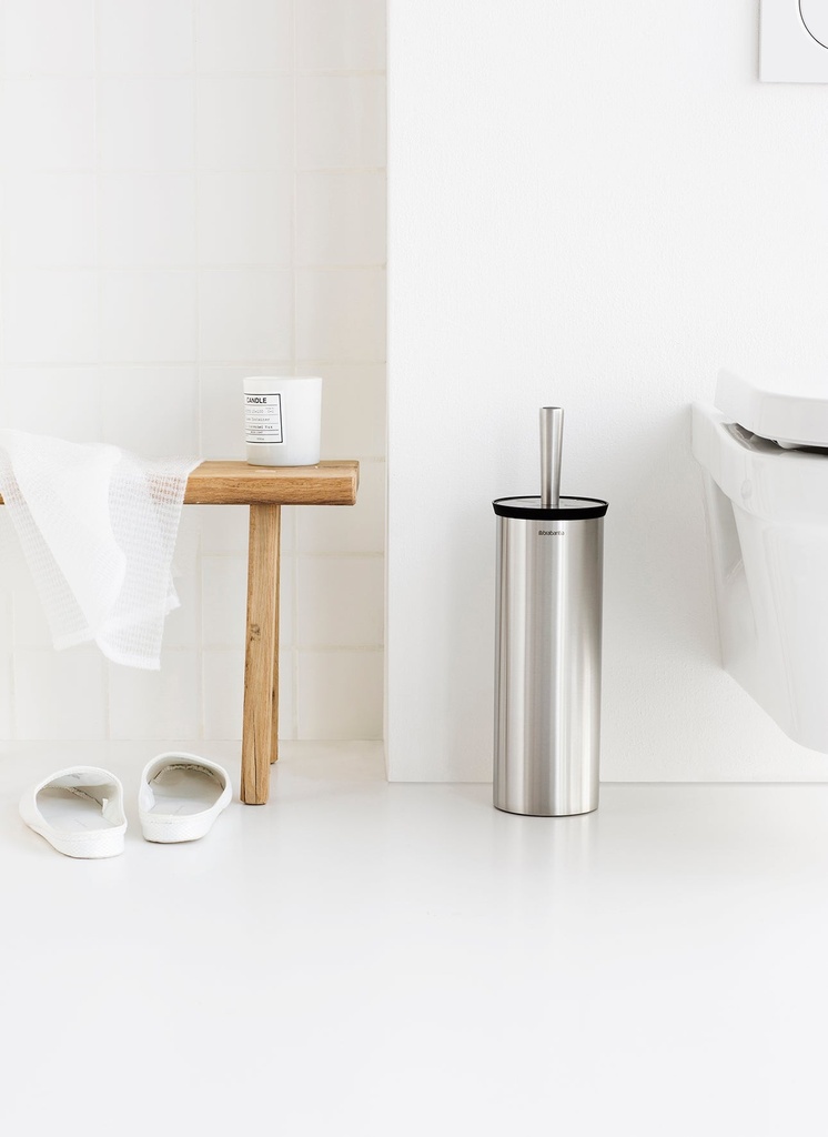 Toalettborste med hållare Mattstål Brabantia