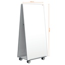 Mobil Whiteboard - Move & Meet bassystem grå