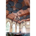 Takpanel akustik rund 110 cm vit