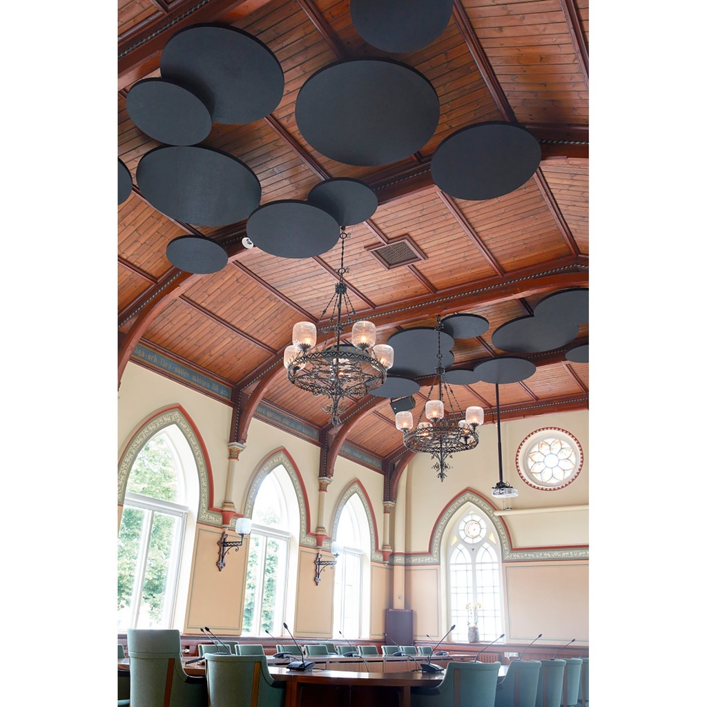 Takpanel akustik rund 140 cm vit