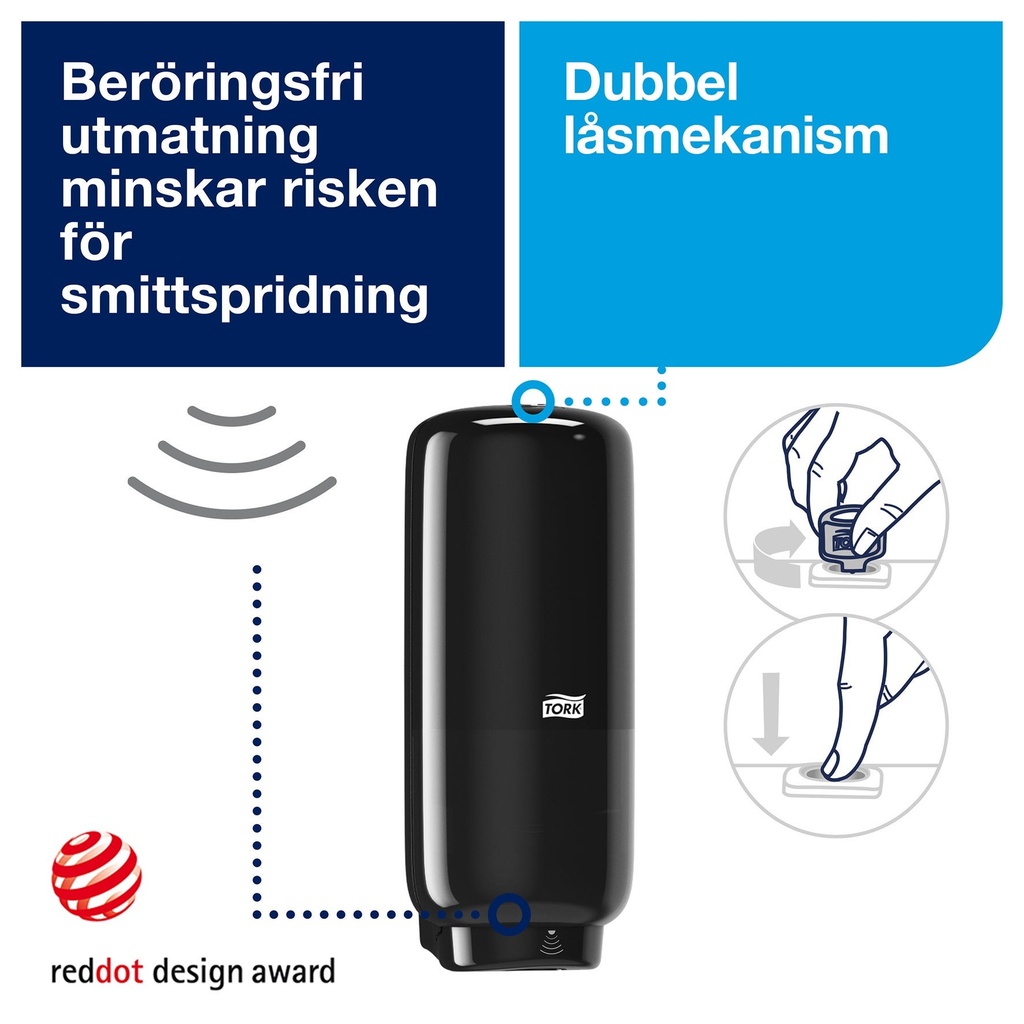 Dispenser Tork S4 sensor svart