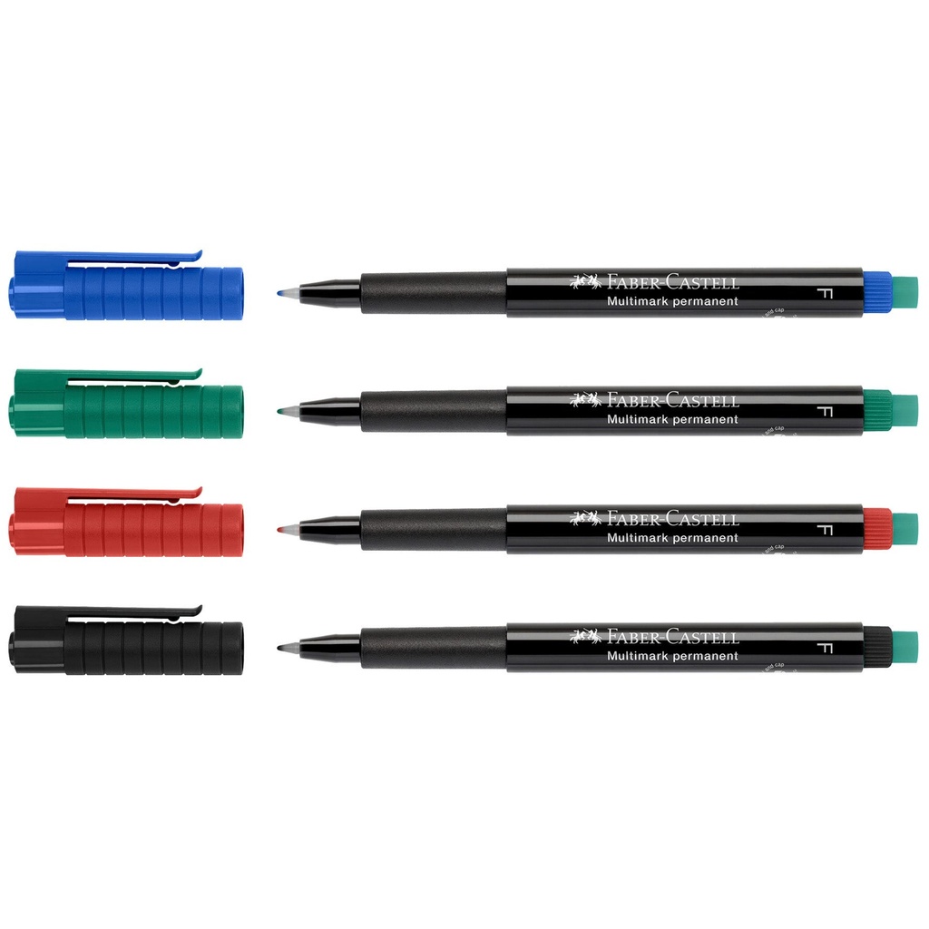 Märkpenna Faber Castell Fine permanent blå