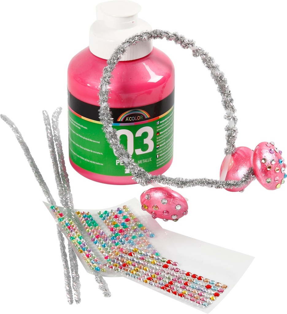 Akrylfärg metallic 500ml 15st/fp