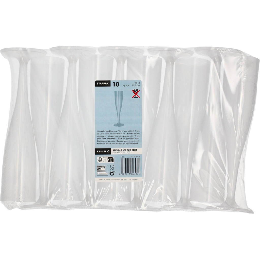 Flergångsglas Bubbel 10 cl 10-pack
