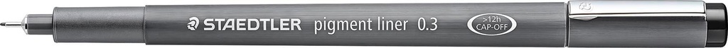 Fineliner Staedtler svart 6 st/fp