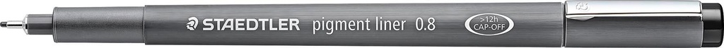 Fineliner Staedtler svart 6 st/fp
