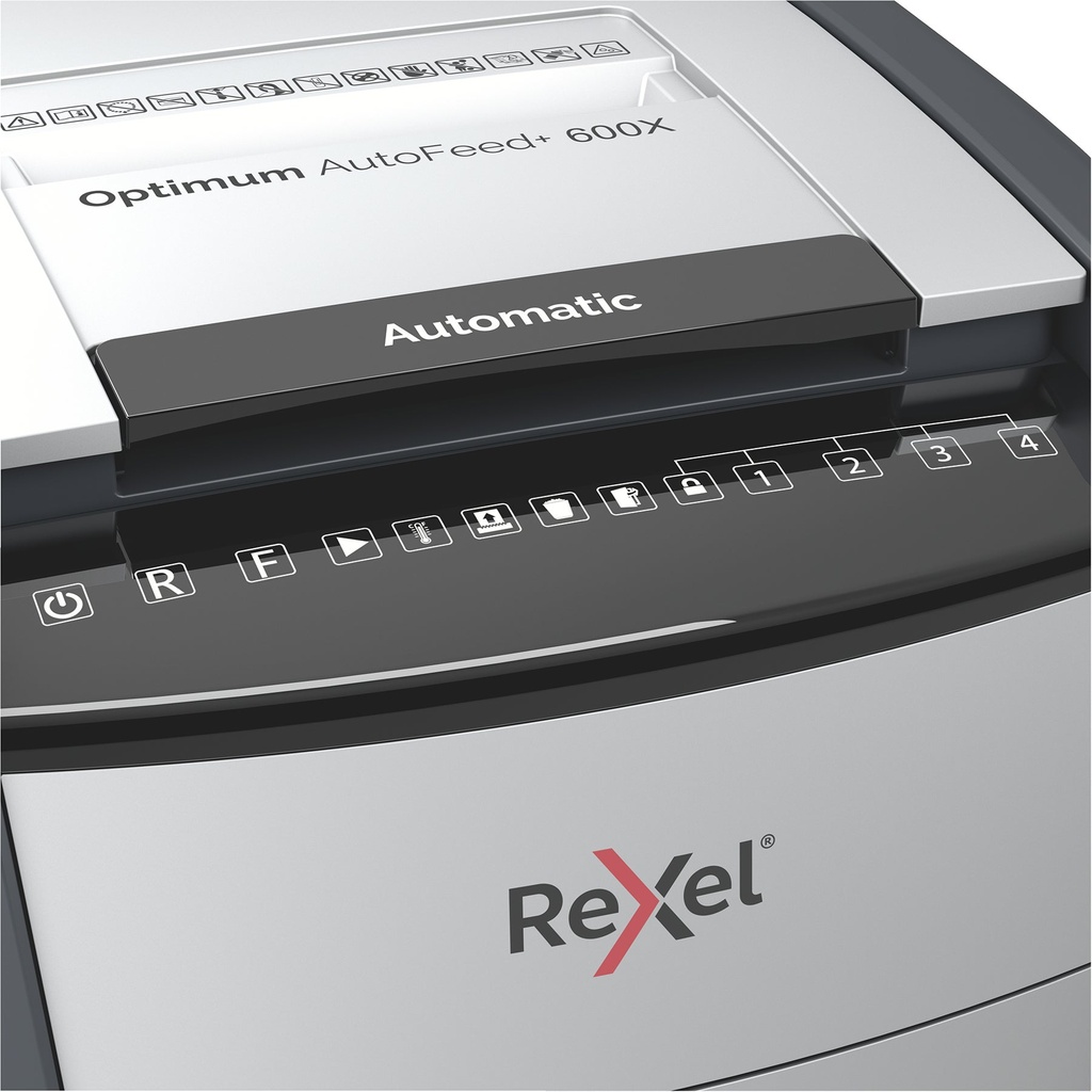 Dokumentförstörare Rexel Optimum AutoFeed+ 600X P4