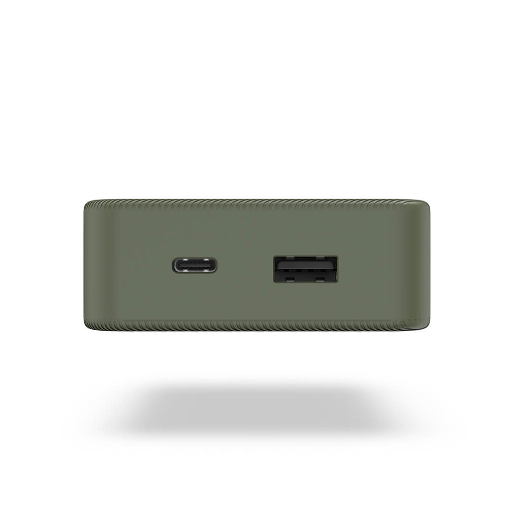 Powerbank 20000mAh USB-C+A Grön