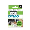 Märkband Dymo D1 6 mm svart/vit