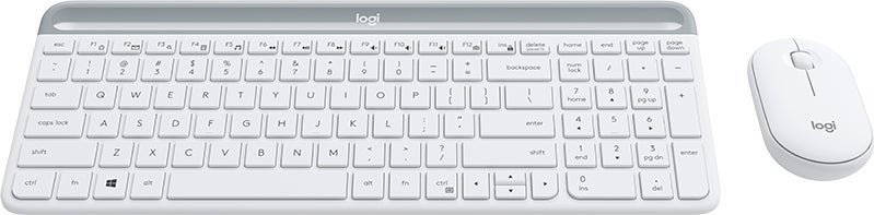 Tangentbord Desktop Logitech MK470 vit