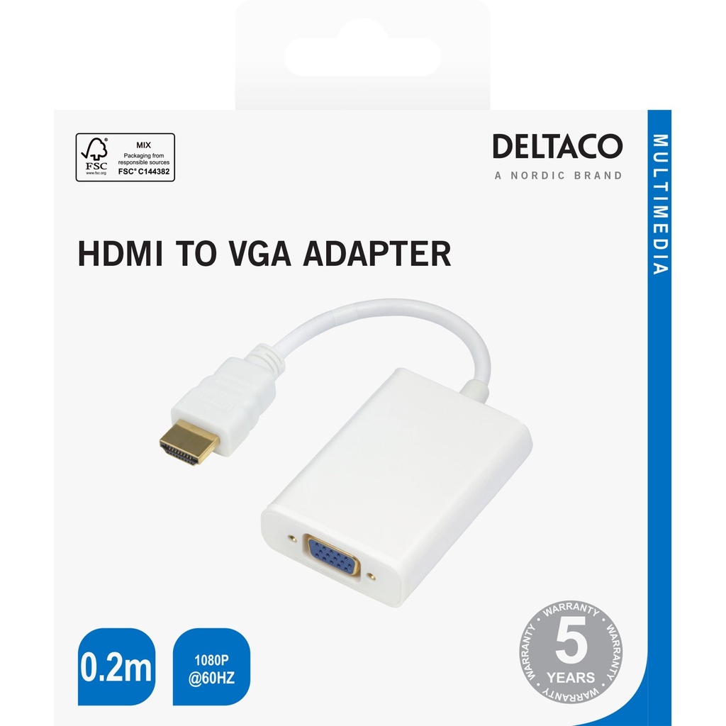 Adapter HDMI till VGA 0,2 meter
