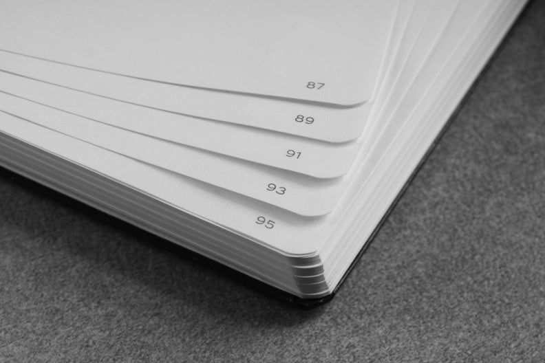 Anteckningbok B5 blank svart