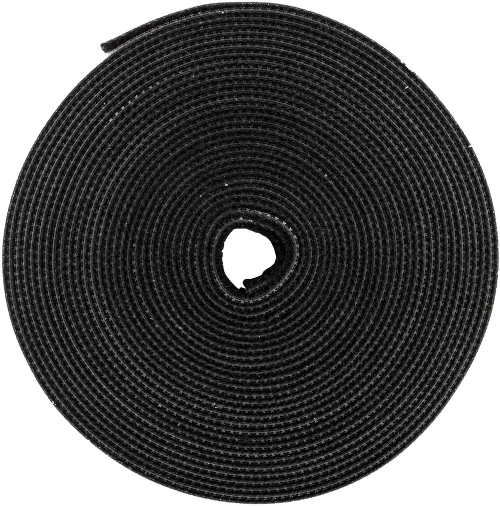 Kabelhållare kardborrband 10 mm svart
