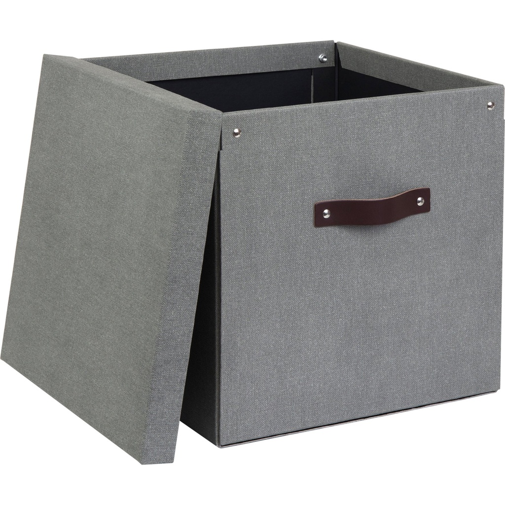 Förvaringsbox Bigso Logan canvas grå