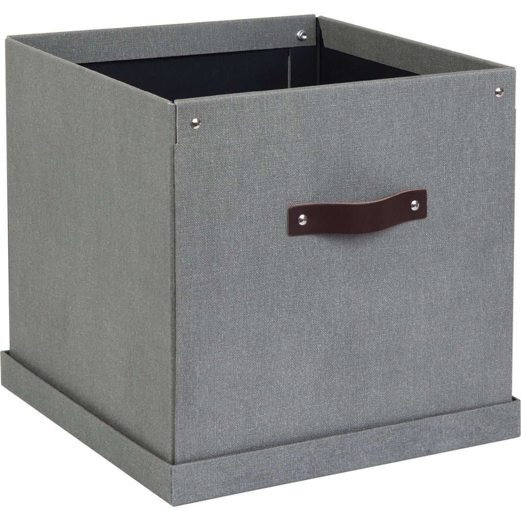 Förvaringsbox Bigso Logan canvas grå