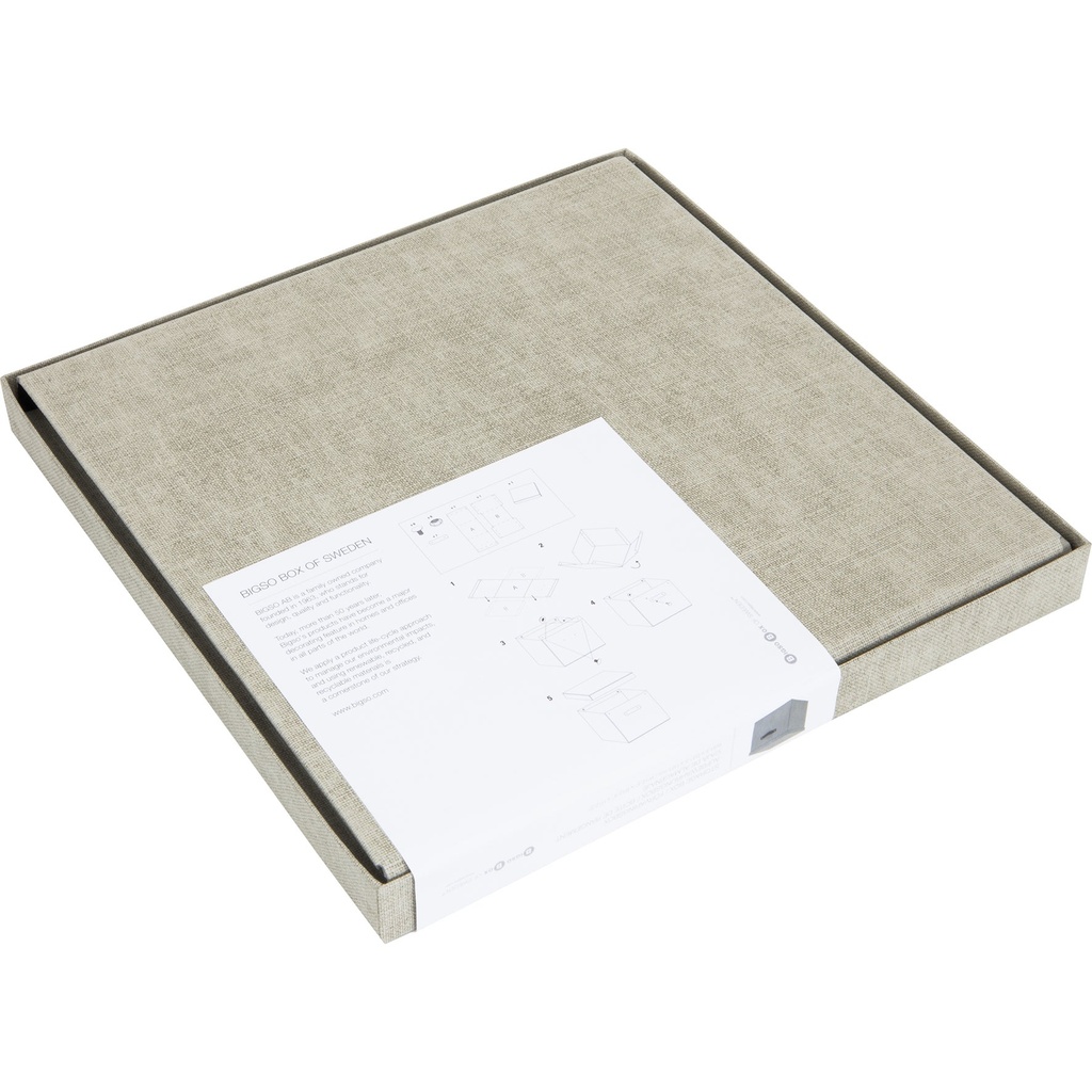 Förvaringsbox Bigso Logan canvas linen