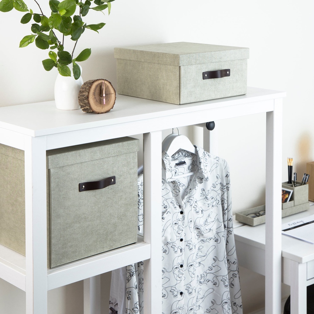 Förvaringsbox Bigso Logan canvas linen