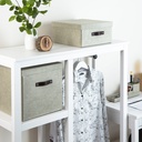 Förvaringsbox Bigso Logan canvas linen
