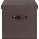 Förvaringsbox Bigso Logan canvas brun