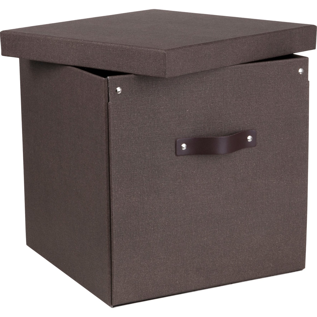 Förvaringsbox Bigso Logan canvas brun