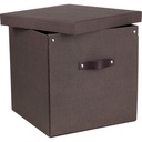 Förvaringsbox Bigso Logan canvas brun