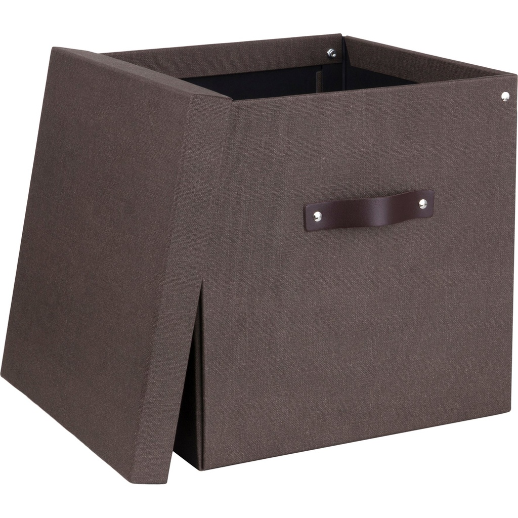 Förvaringsbox Bigso Logan canvas brun
