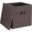 Förvaringsbox Bigso Logan canvas brun
