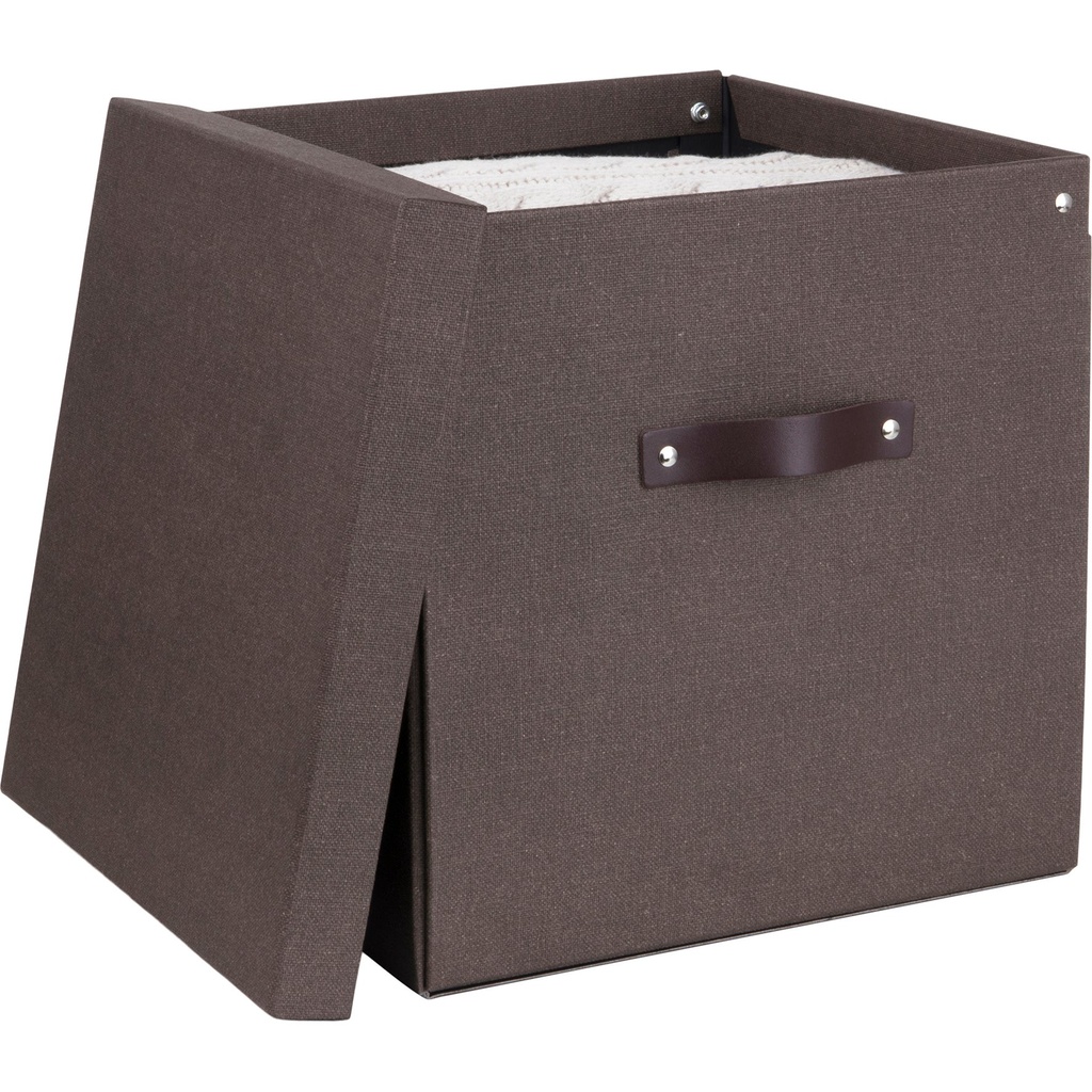 Förvaringsbox Bigso Logan canvas brun