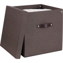 Förvaringsbox Bigso Logan canvas brun