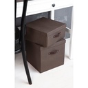 Förvaringsbox Bigso Logan canvas brun