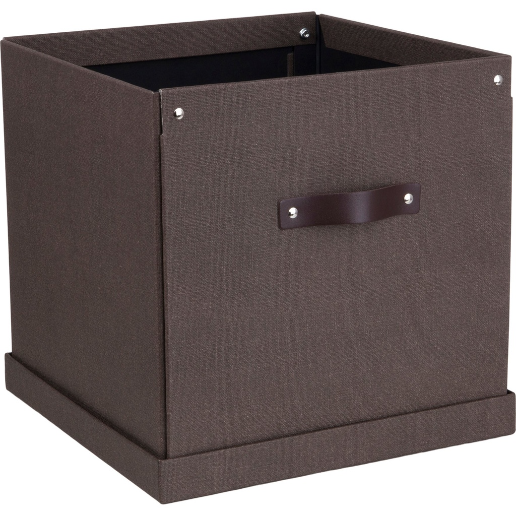 Förvaringsbox Bigso Logan canvas brun