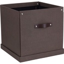Förvaringsbox Bigso Logan canvas brun