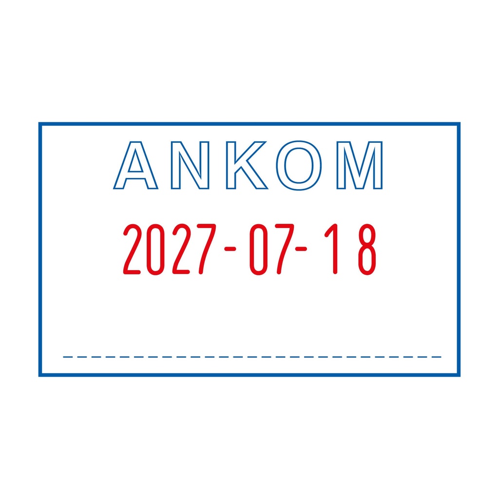 Stämpel Ankom + Datum Trodat 4750