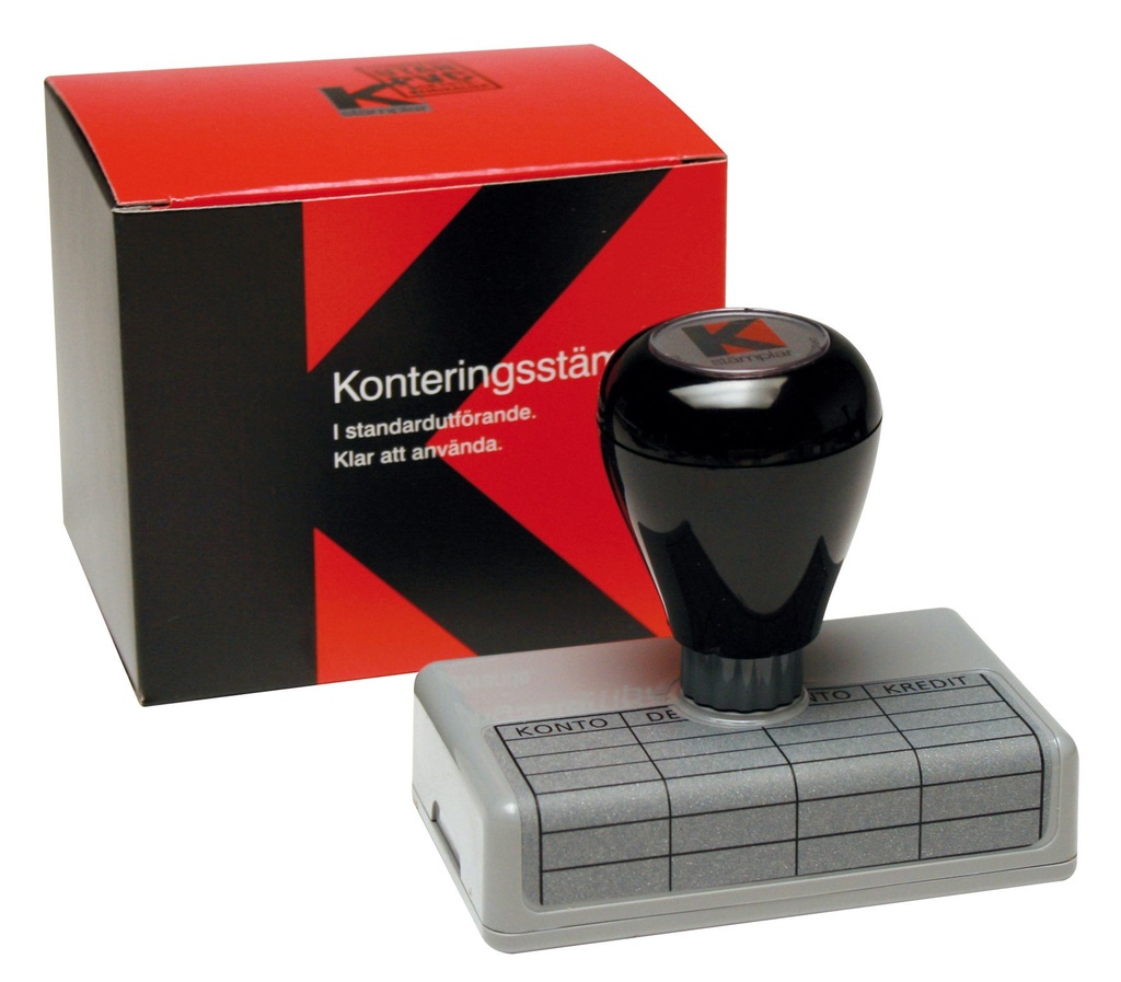 Stämpel kontering 60x53mm