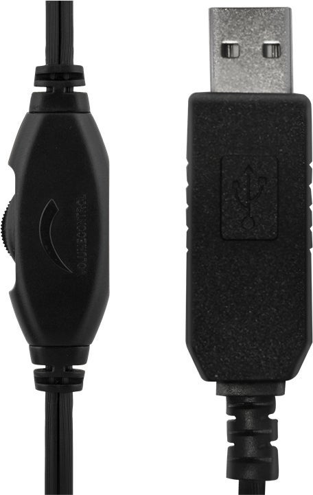 Headset Deltaco HL-57  USB Svart