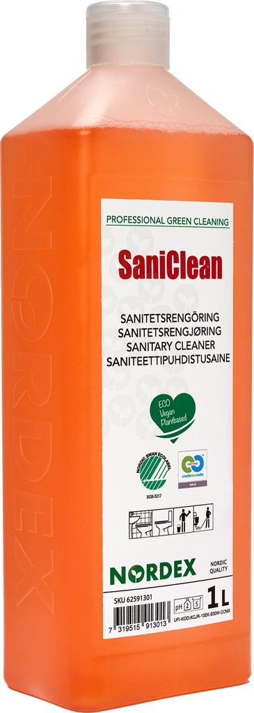 Sanitetsrengöringsmedel SaniClean 1 liter