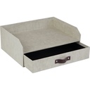 Brevkorg Bigso Walter med låda canvas linen