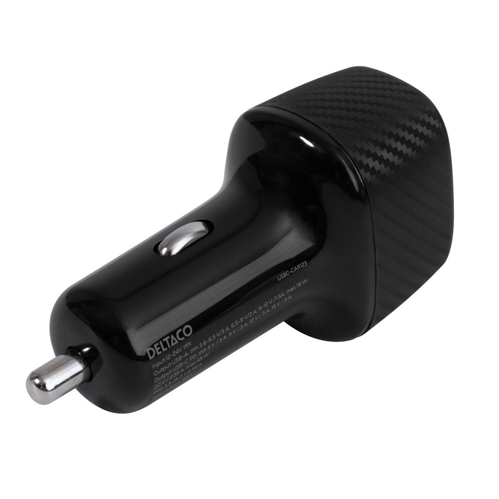Billaddare 1xUSB-A och 1xUSB-C