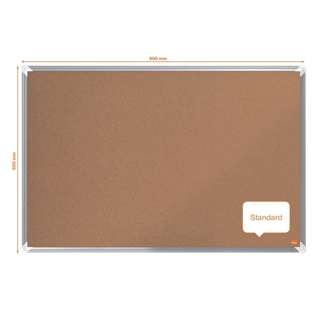 Anslagstavla Kork Premium Plus 900 x 600 mm
