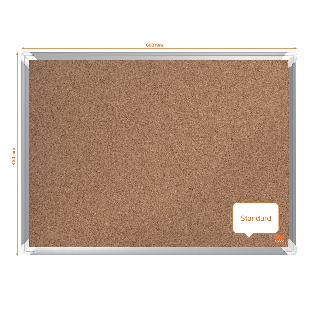 Anslagstavla Kork Premium Plus 600 x 450 mm